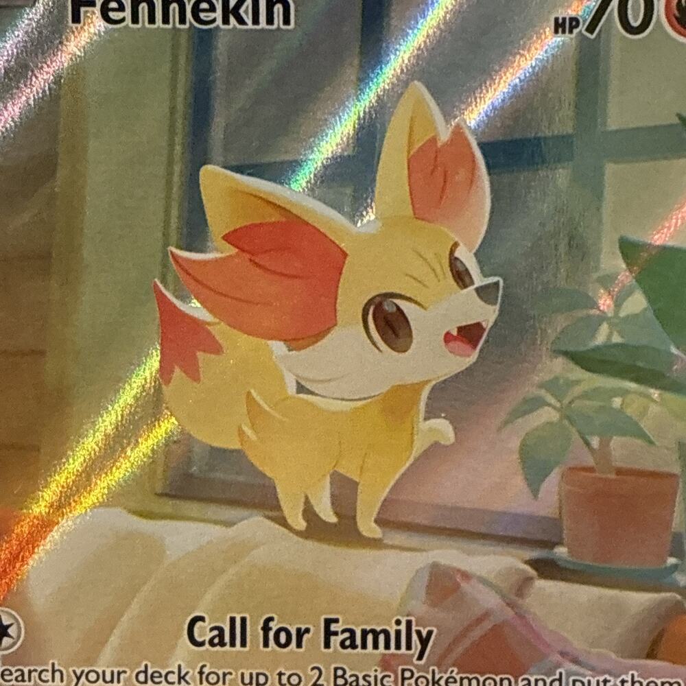 Fennekin 080 Illustration Rare Full Art Holo Black Star Promo PK8996